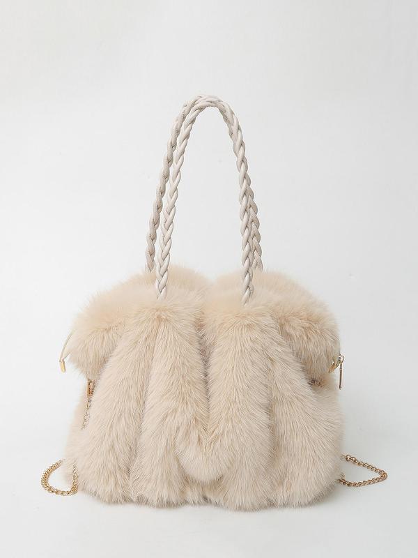 Charlotte | Velvet Shoulder Tote Bag