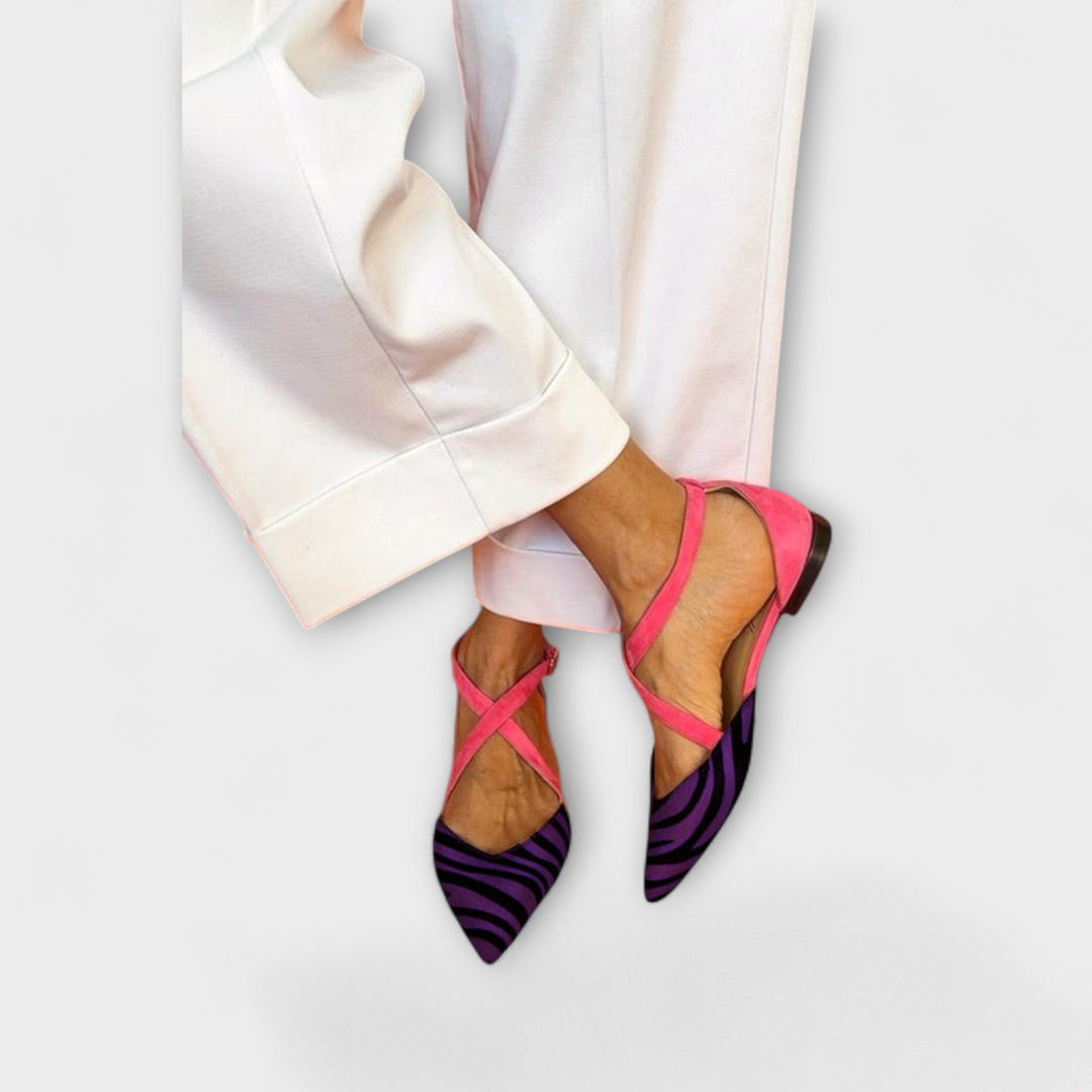 Zarella | Zebra Print Flats