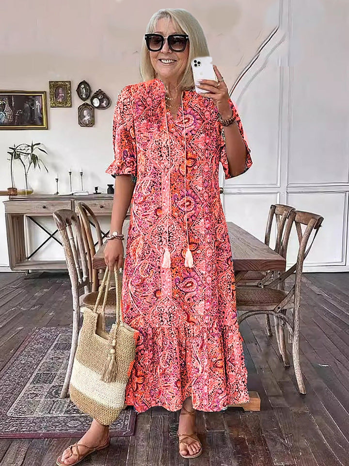 Gene | Boho Grace Midi Dress
