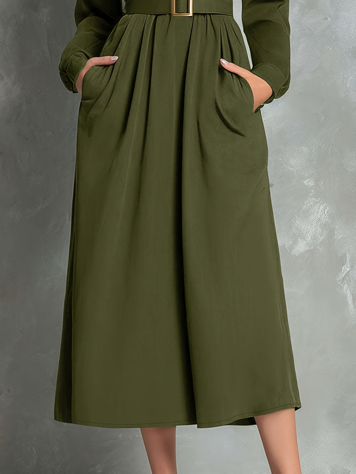 Ivey | Olive A-Line Dress
