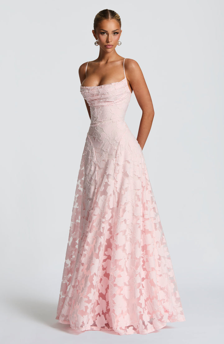 Francis | Floral Maxi Dress - Blush