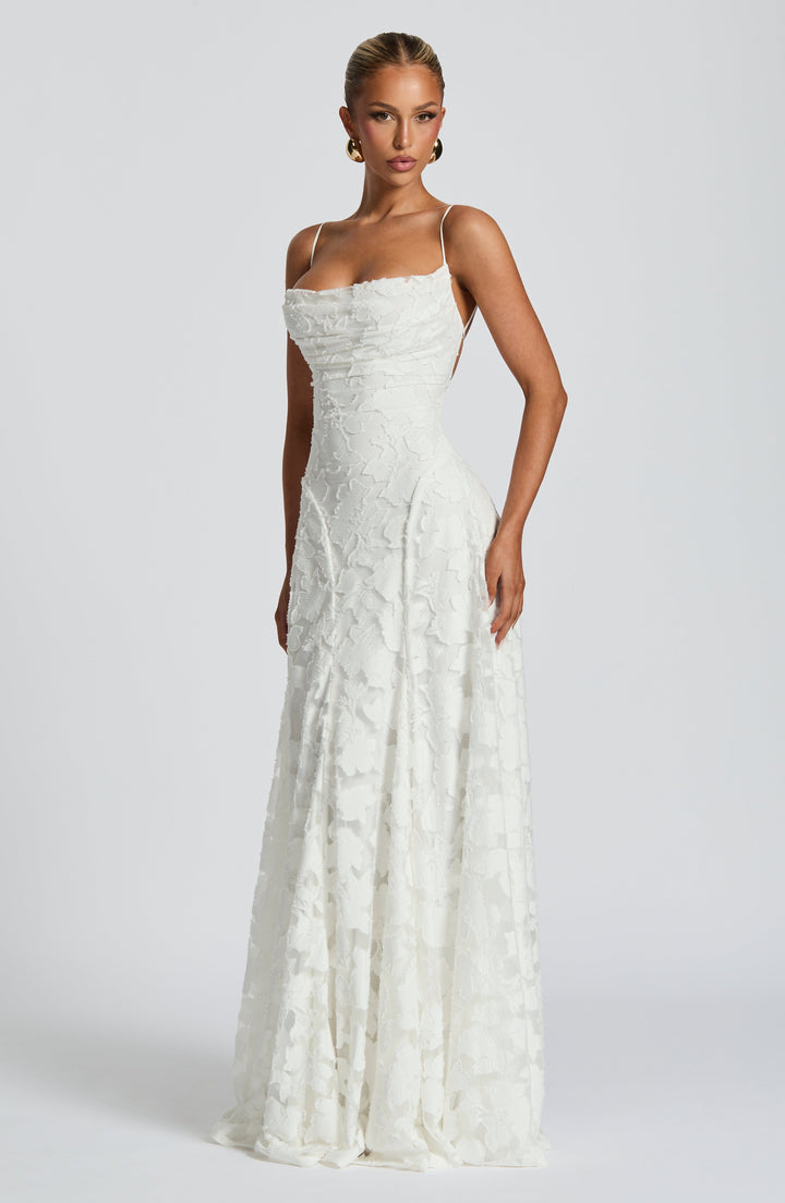Francis | Floral Maxi Dress - Ivory