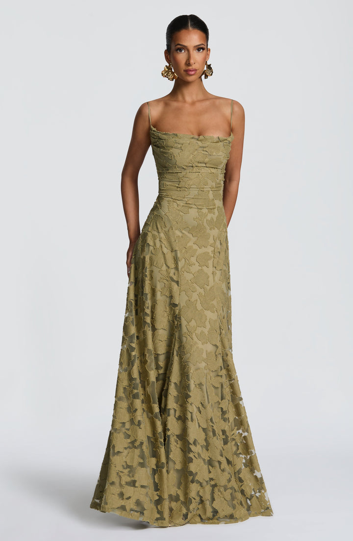 Francis | Floral Maxi Dress - Sage