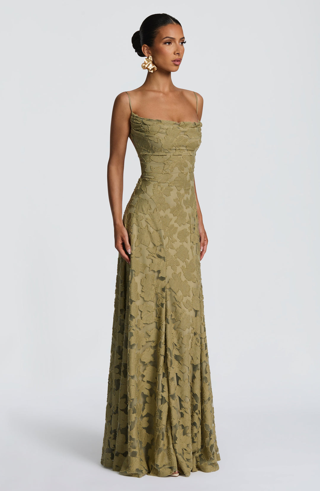 Francis | Floral Maxi Dress - Sage