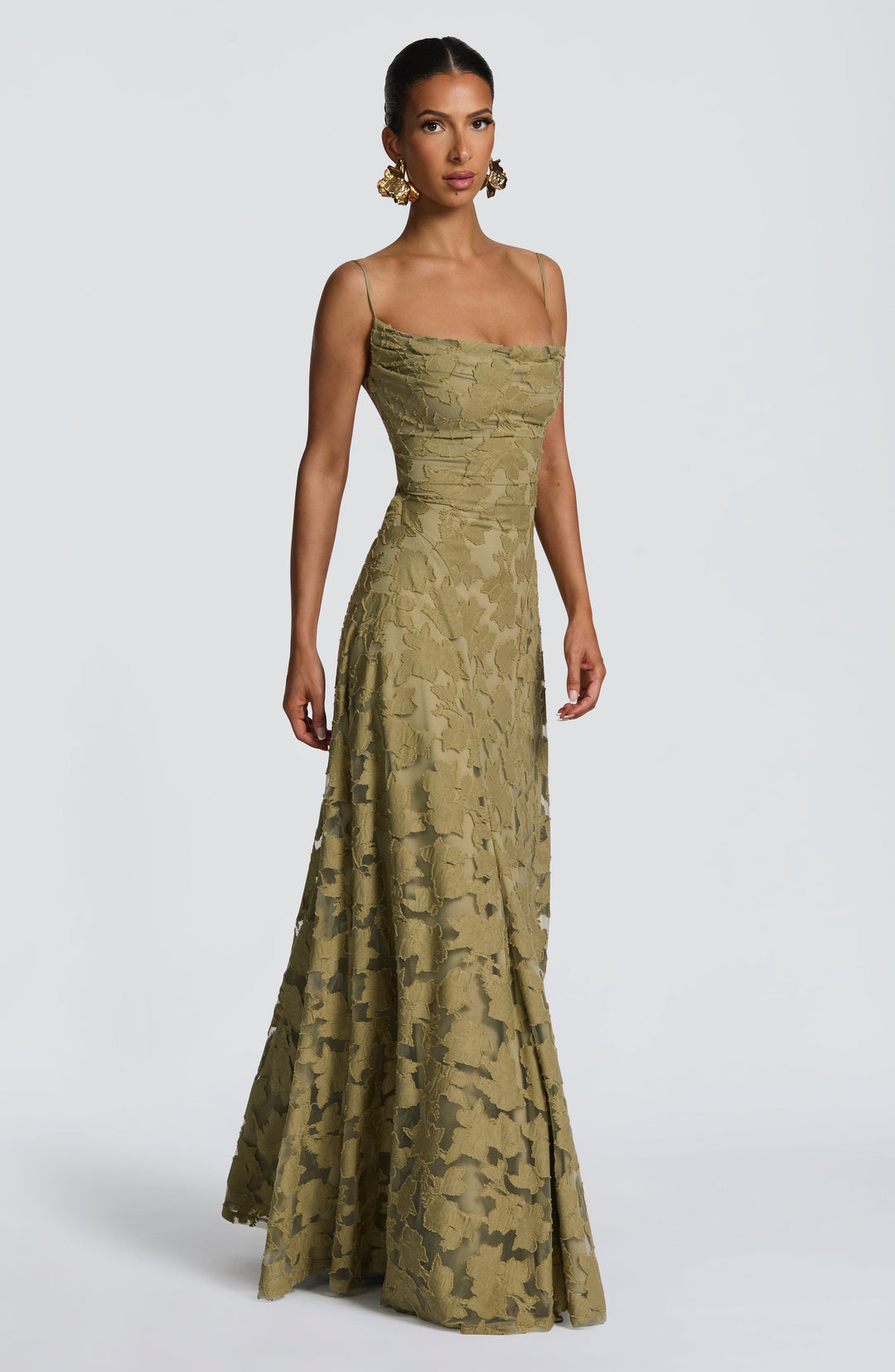 Francis | Floral Maxi Dress - Sage