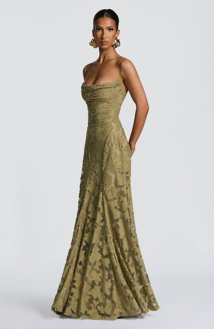 Francis | Floral Maxi Dress - Sage