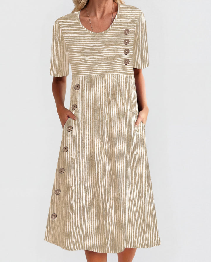 Josipa | Striped Midi Dress
