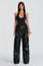 Glenda | Faux Leather Pants - Black