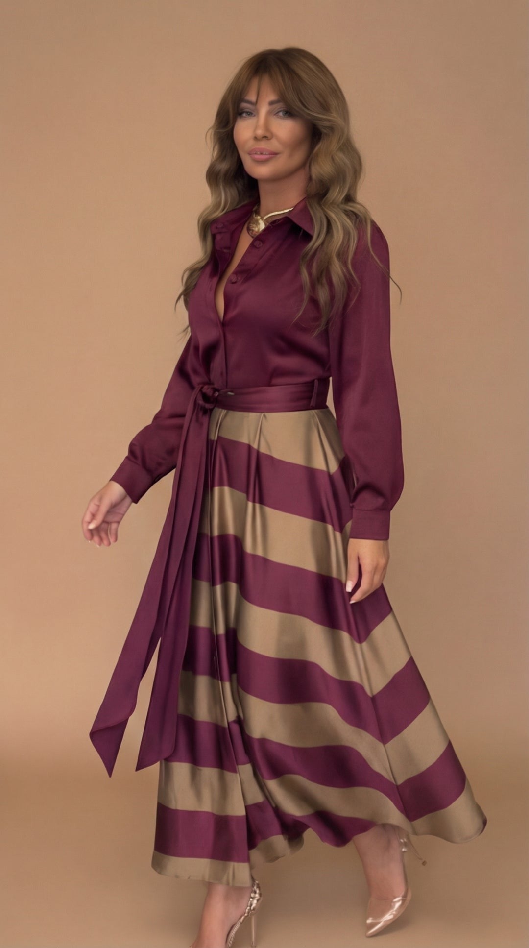 Mila | Striped Lace Dress