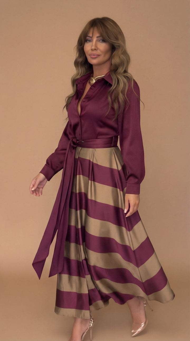 Mila | Striped Lace Dress