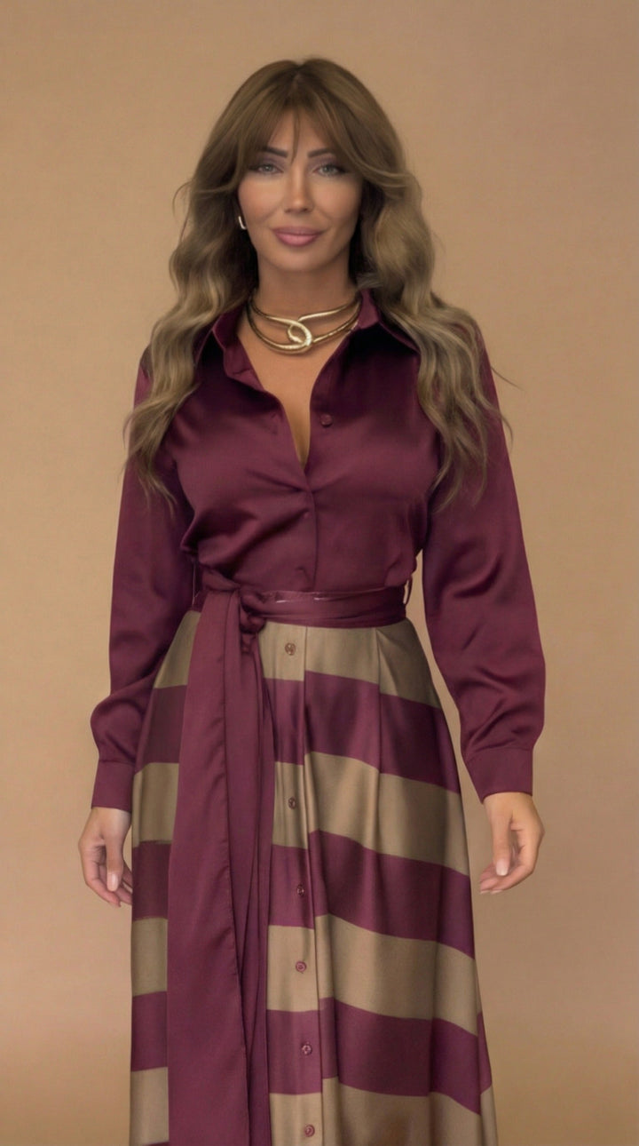Mila | Striped Lace Dress