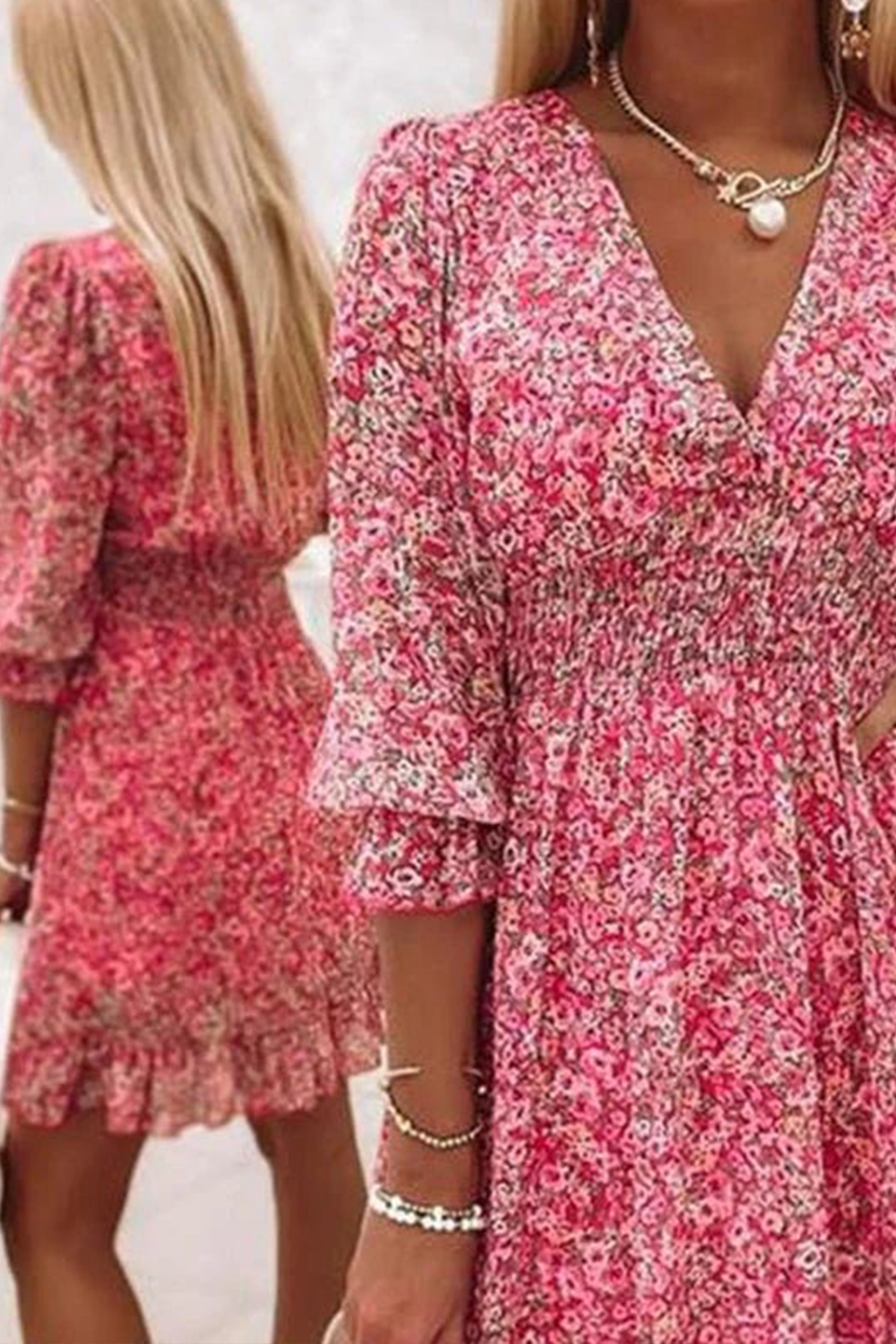 Sunna | Floral Bliss Midi Dress