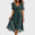 Zavina | Floral Wrap Midi Dress