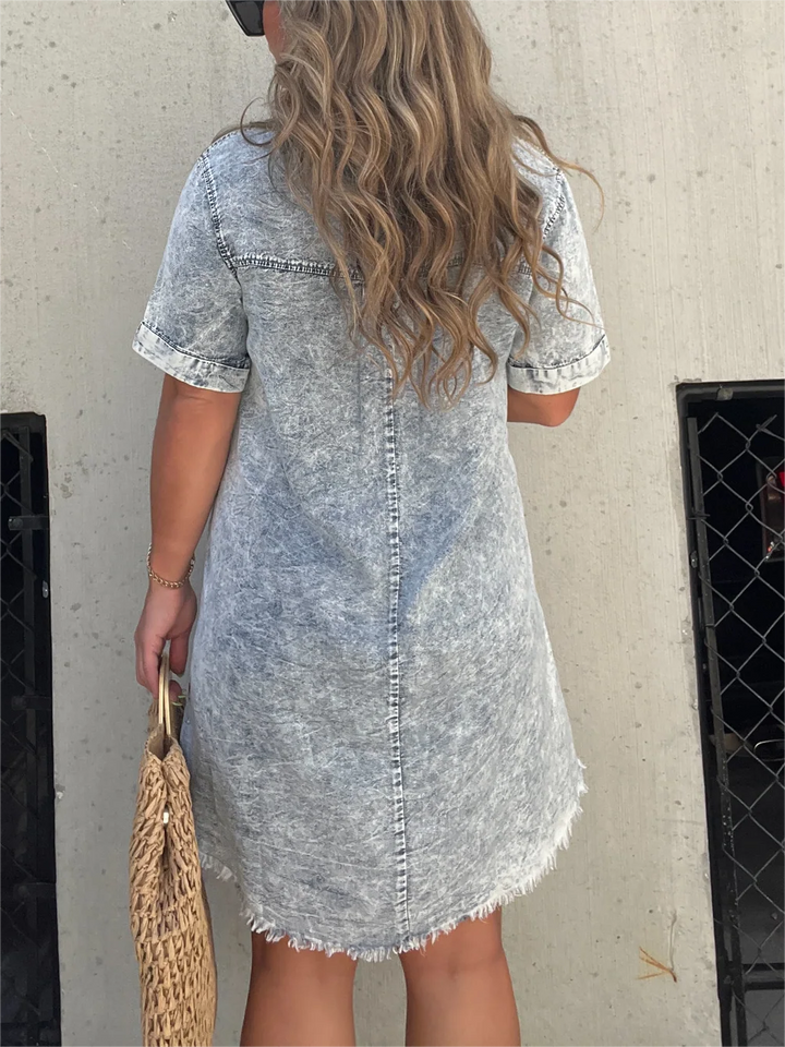 Levia | Washed Summer Shirt Dress
