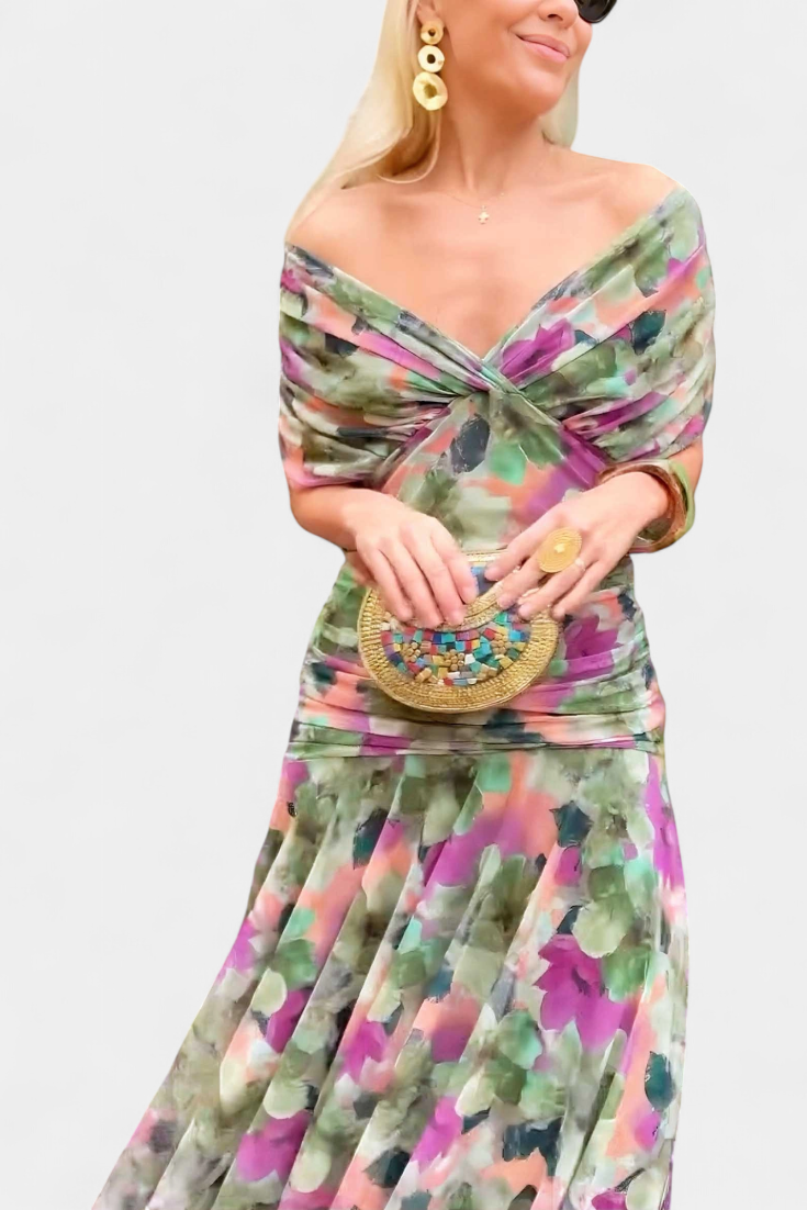 Elaya | Off-Shoulder Evening Dress