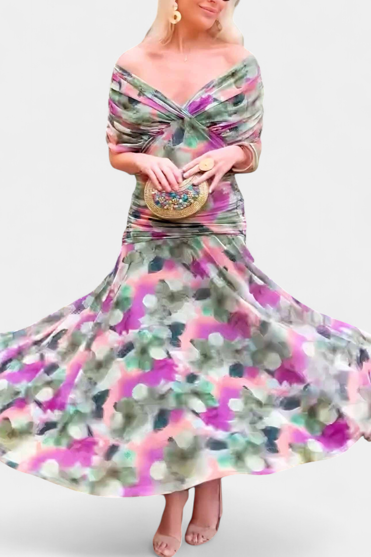 Lowenna | Elegant Off-Shoulder Dress