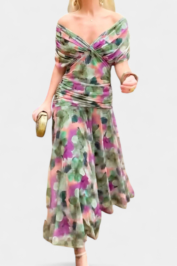Elaya | Off-Shoulder Evening Dress