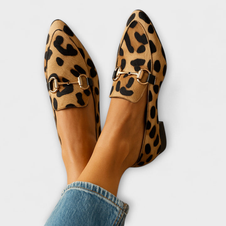 Olivia | Animal Print Statement Loafers