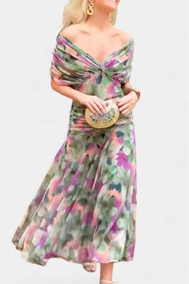 Elaya | Off-Shoulder Evening Dress