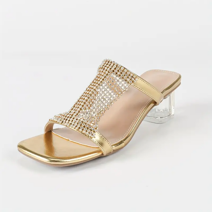 Cleo | Sparkly Heeled Sandals