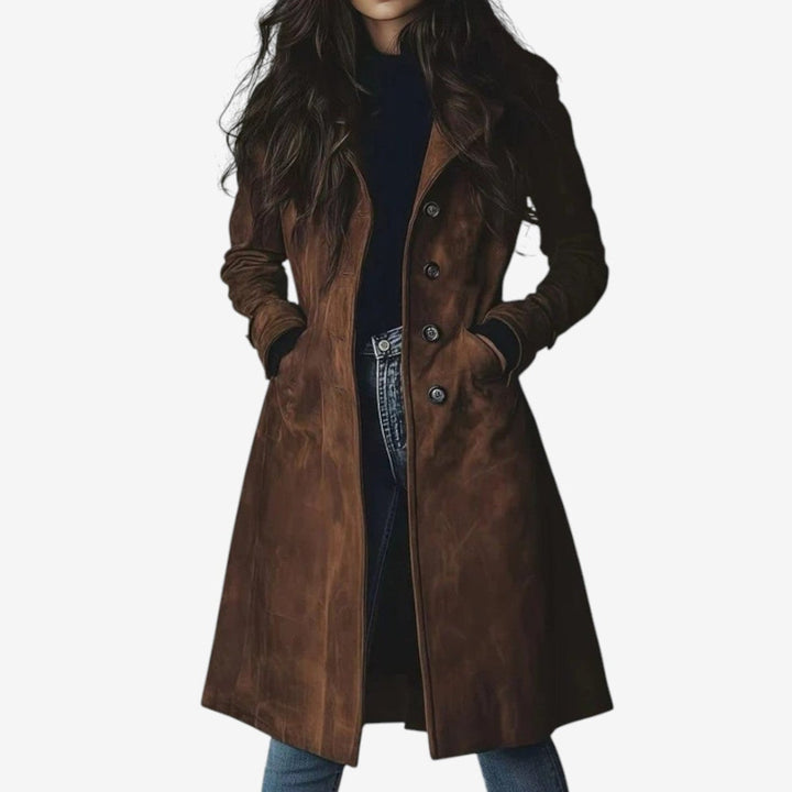 Sygrid™ – Elegant Long Coat for Timeless Warmth & Style