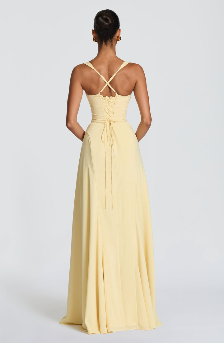 Irie | Lemon Maxi Dress - Butter Yellow
