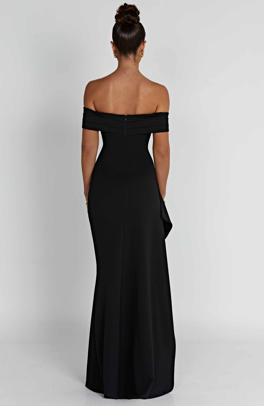 Joyce | Bardot Maxi Dress - Black
