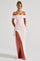Joyce | Bardot Maxi Dress - Blush