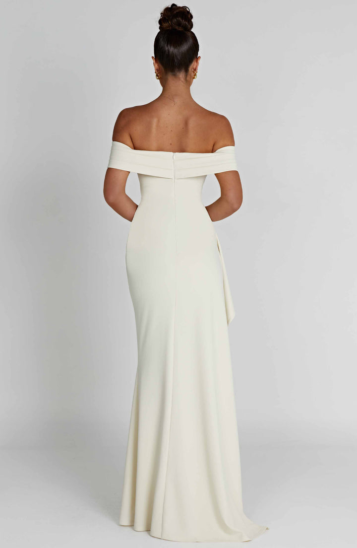 Joyce | Bardot Maxi Dress - Ivory