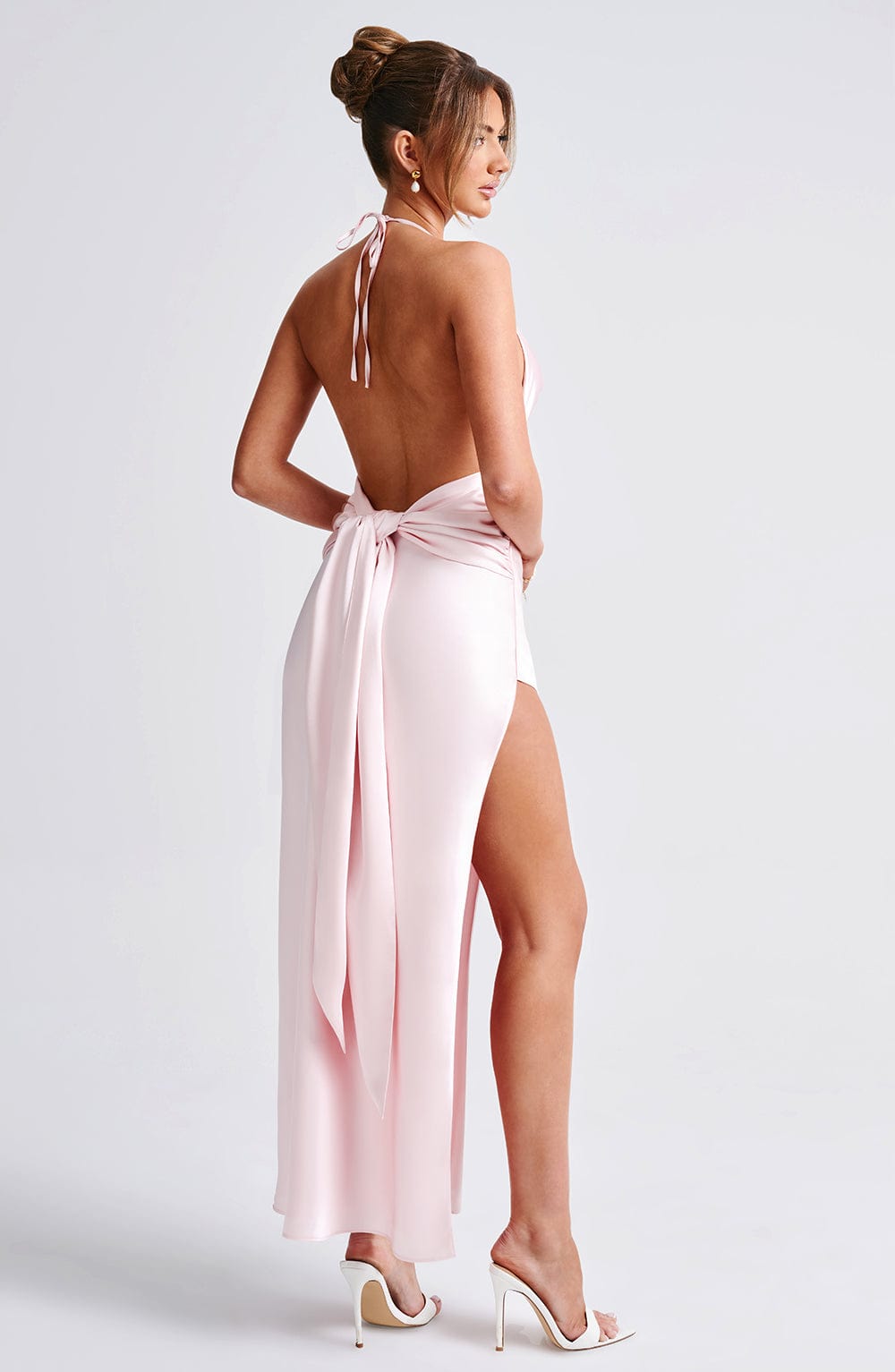 Kiandra | Halter Maxi Dress - Blush