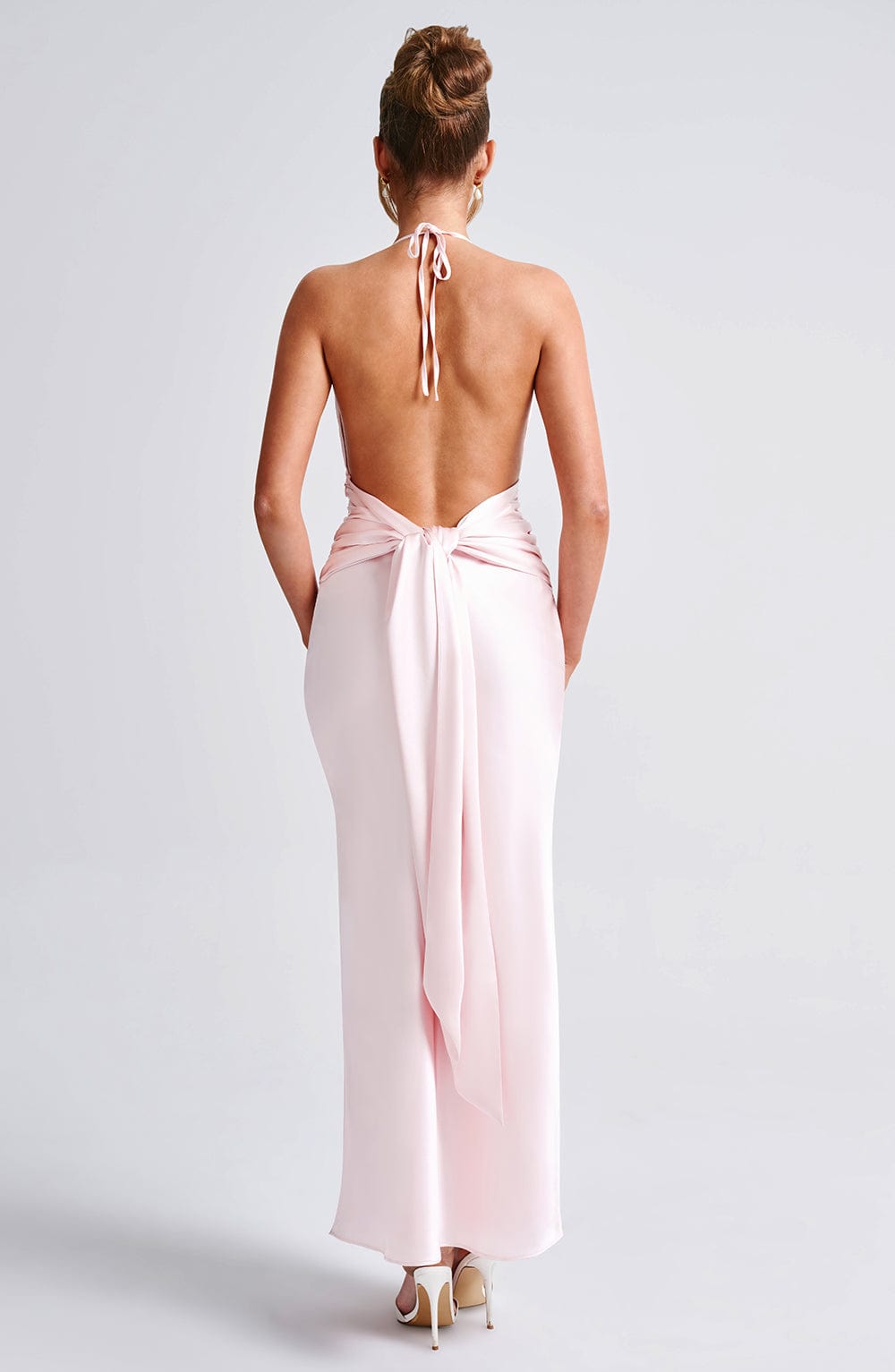 Kiandra | Halter Maxi Dress - Blush
