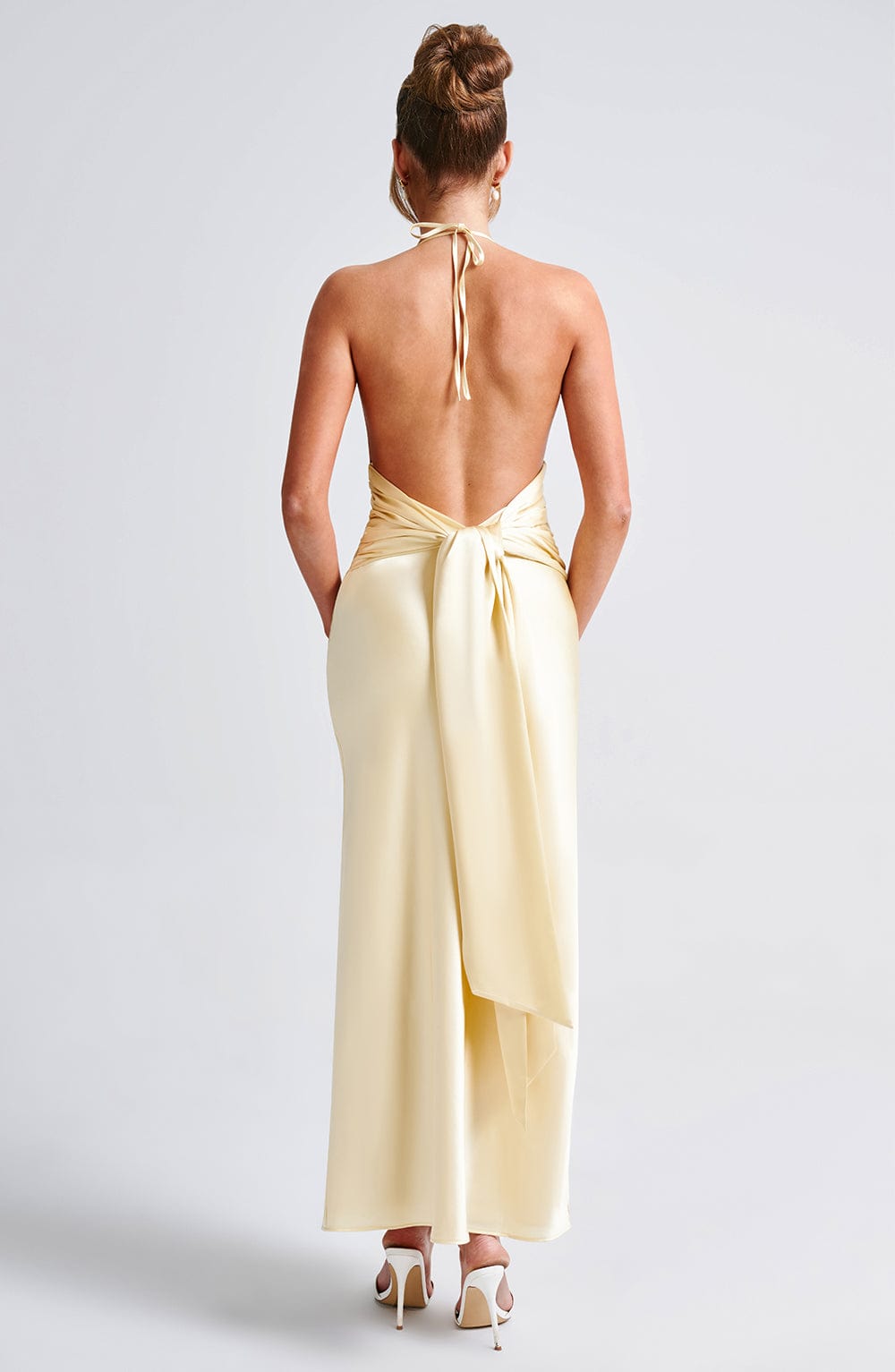 Kiandra | Halter Maxi Dress - Lemon