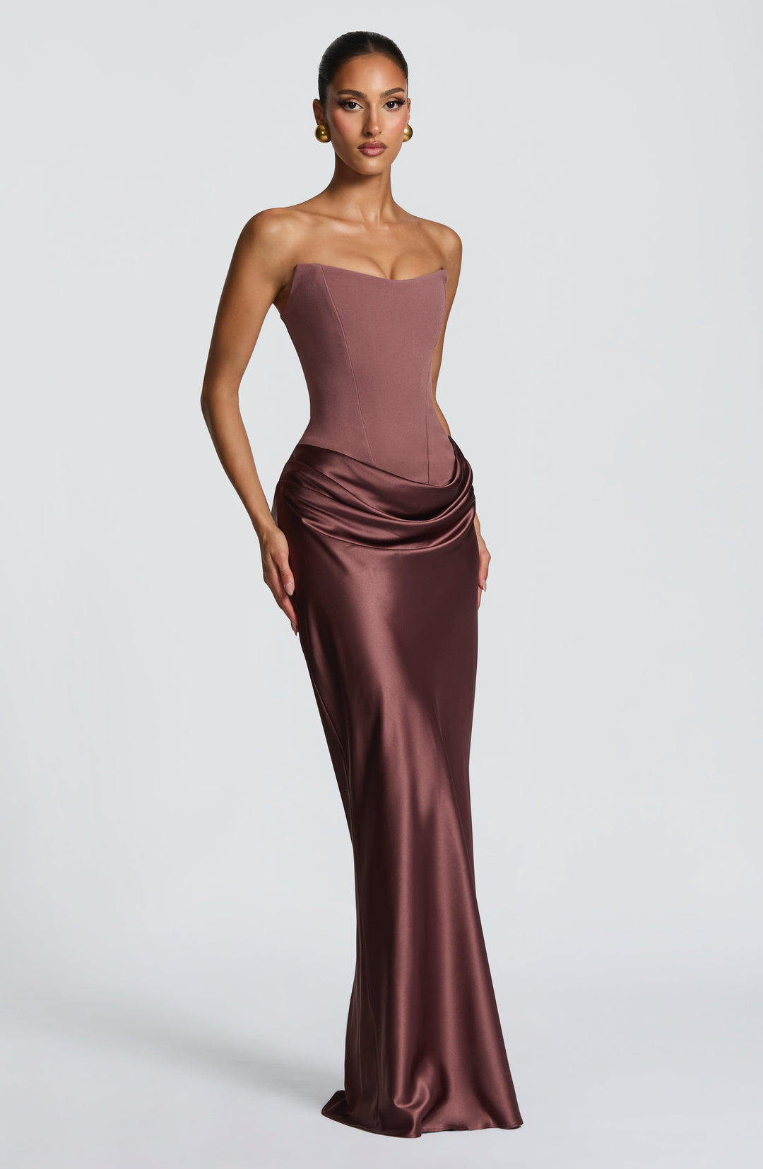 Maggie | Maxi Dress - Dusty Rose