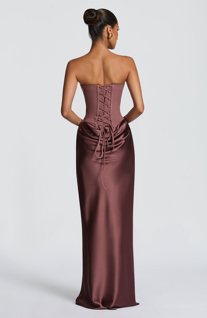 Maggie | Maxi Dress - Dusty Rose