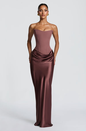 Maggie | Maxi Dress - Dusty Rose