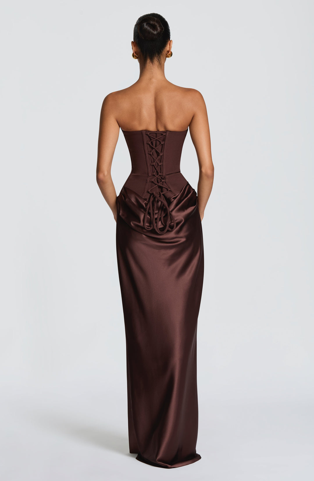 Maggie | Maxi Dress - Plum Brown