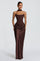 Maggie | Maxi Dress - Plum Brown