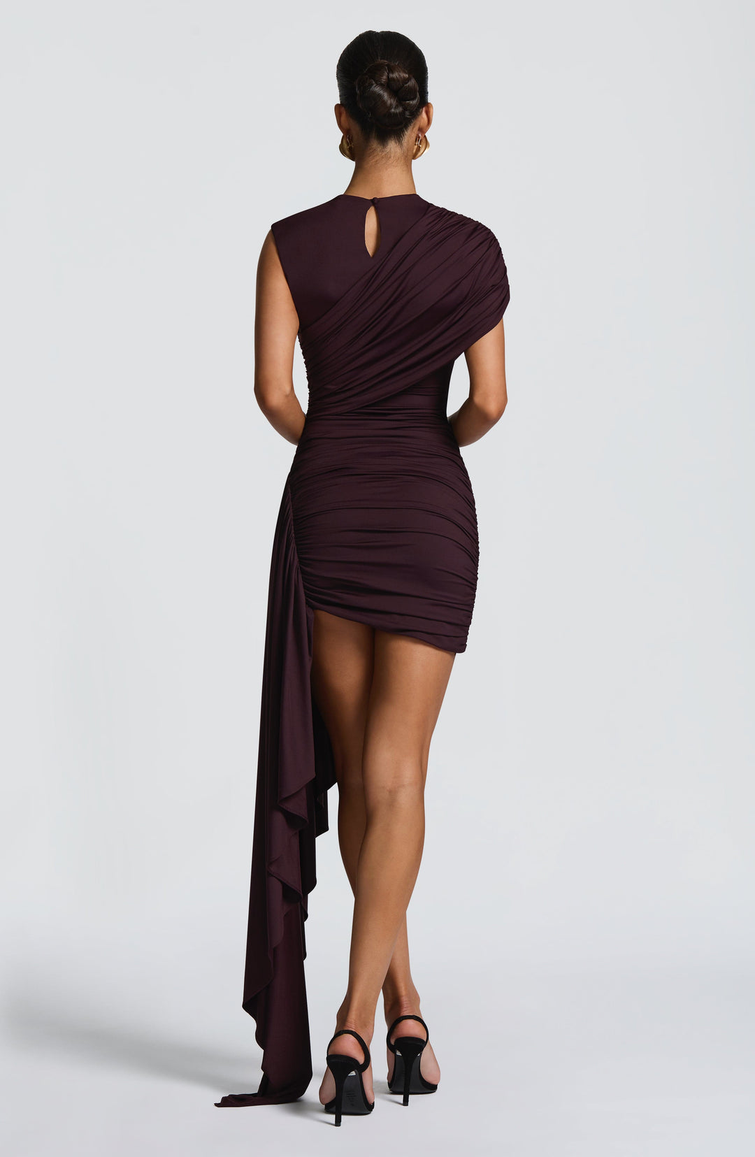 Marnie | Sculpted Mini Dress - Plum