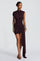 Marnie | Sculpted Mini Dress - Plum