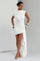Marnie | Sculpted Mini Dress - White