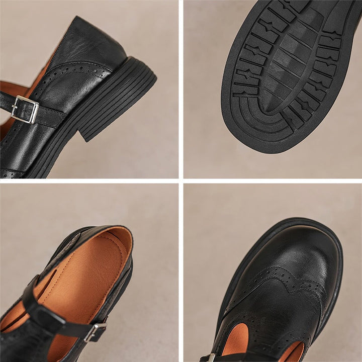 Serilda | Leather Mary Janes