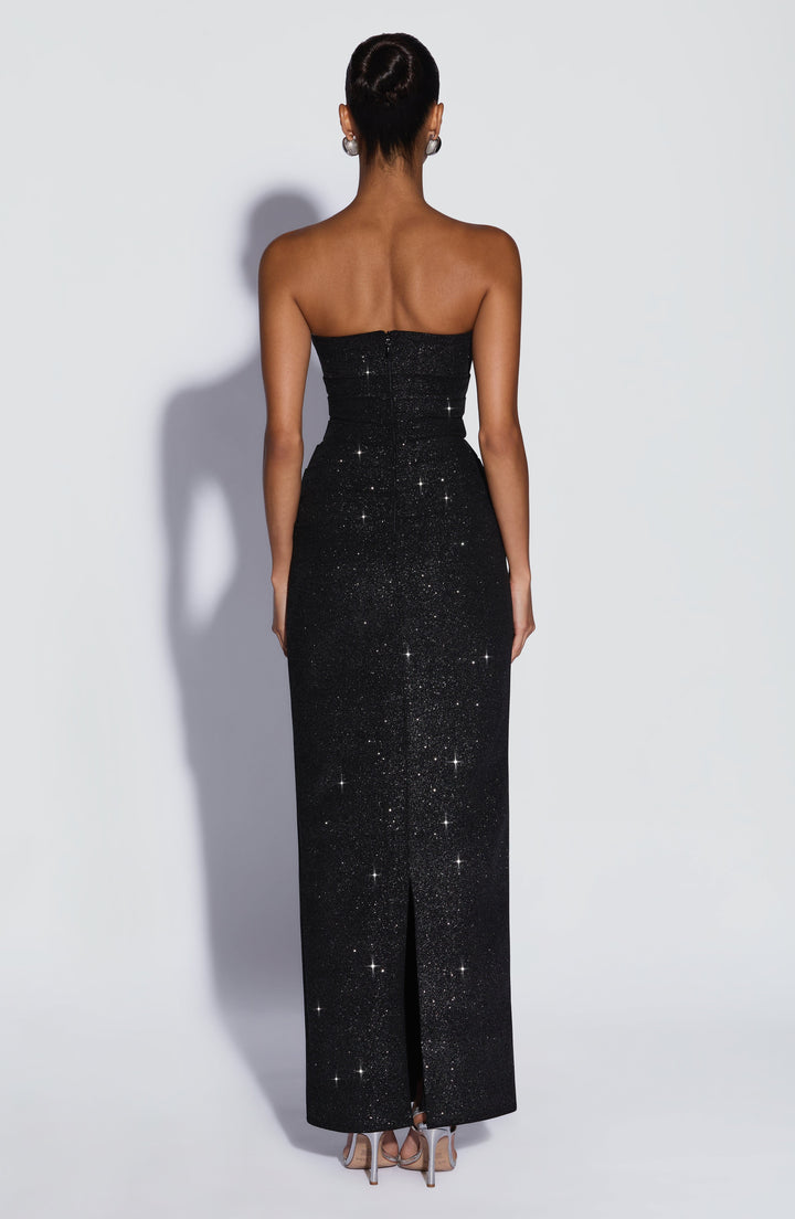 Zantara | Maxi Dress - Black Sparkle