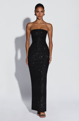 Zantara | Maxi Dress - Black Sparkle