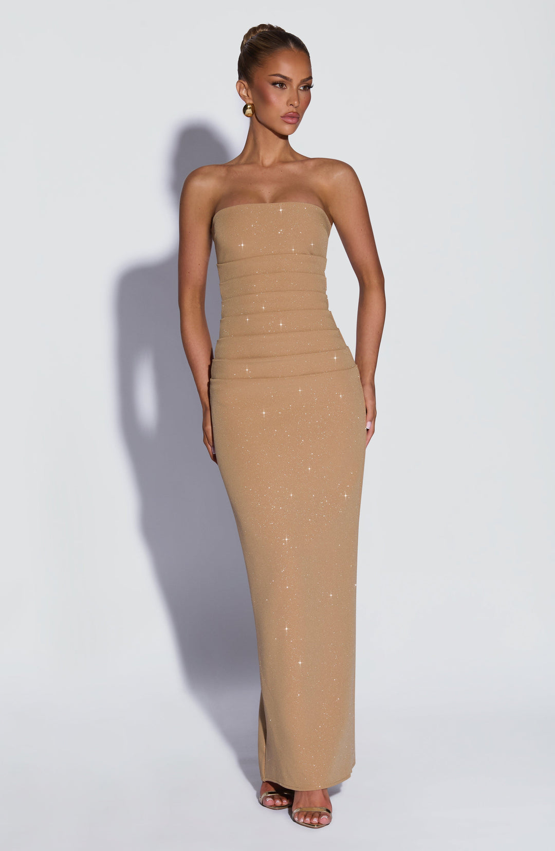 Zantara | Maxi Dress - Gold Sparkle