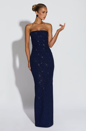 Zantara | Maxi Dress - Navy Sparkle