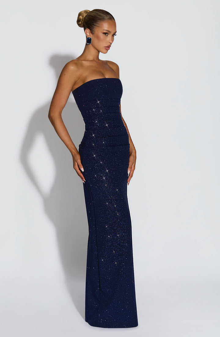 Zantara | Maxi Dress - Navy Sparkle