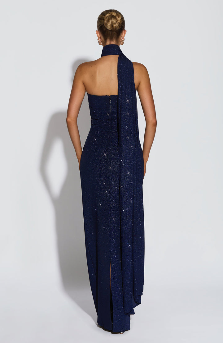 Zantara | Maxi Dress - Navy Sparkle