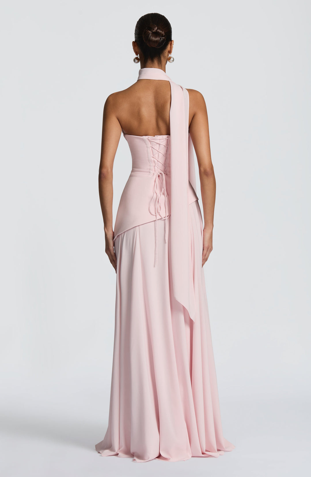 Patricia | Chiffon Maxi Dress - Blush