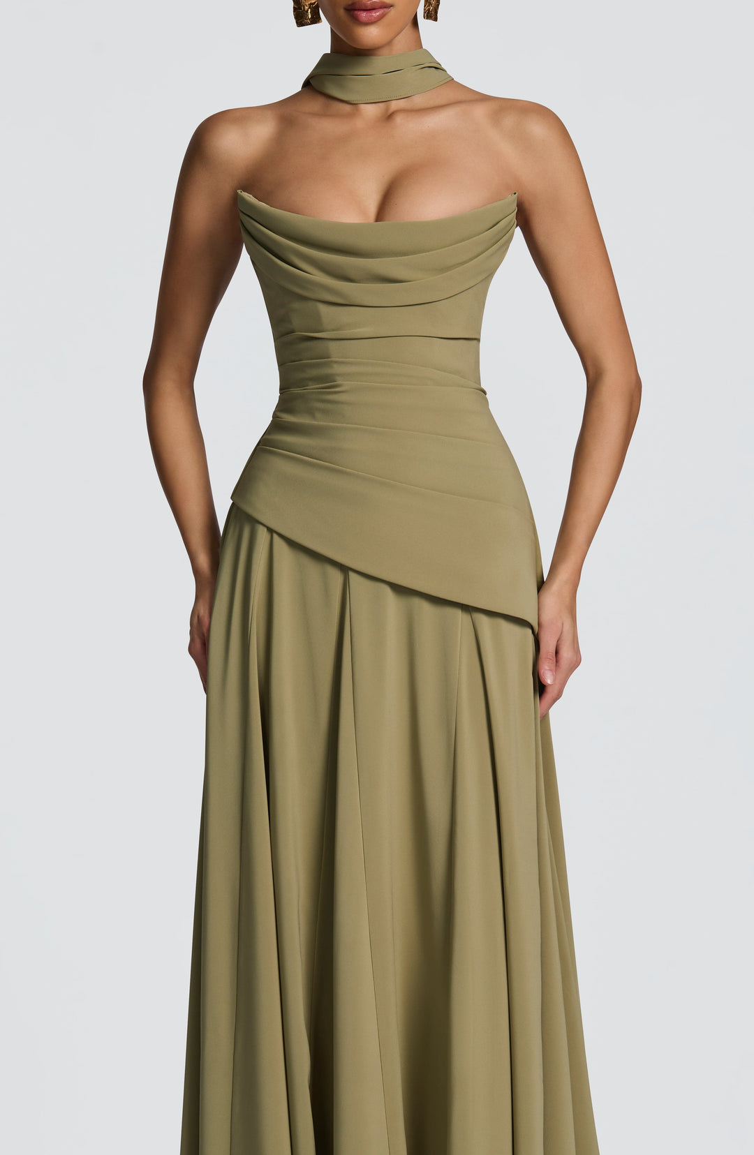 Patricia | Chiffon Maxi Dress - Sage