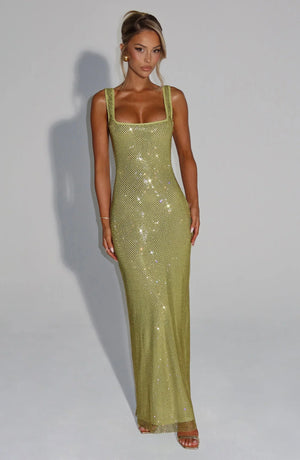 Lulu | Spotlight Hourglass Gown - Green